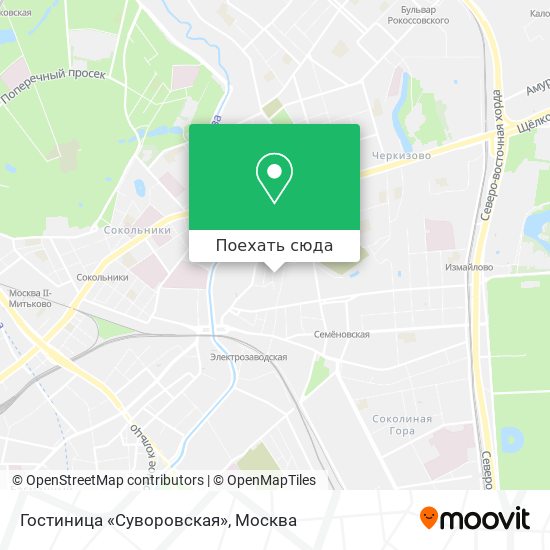 Карта Гостиница «Суворовская»