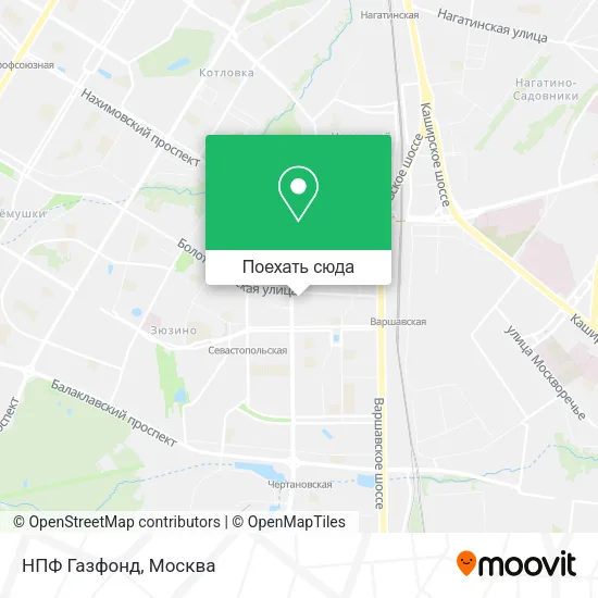 Карта НПФ Газфонд