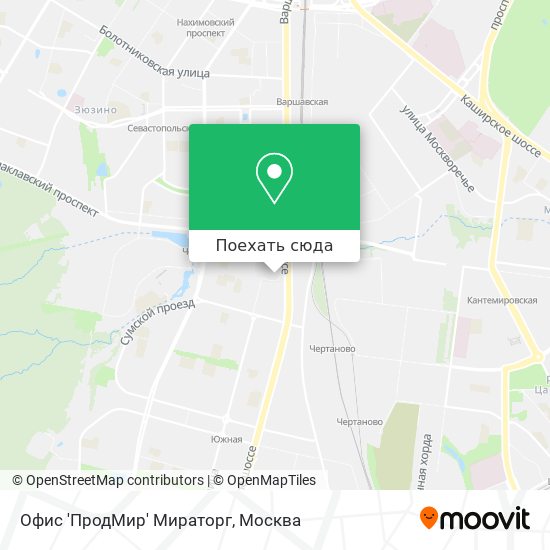 Карта Офис 'ПродМир' Мираторг