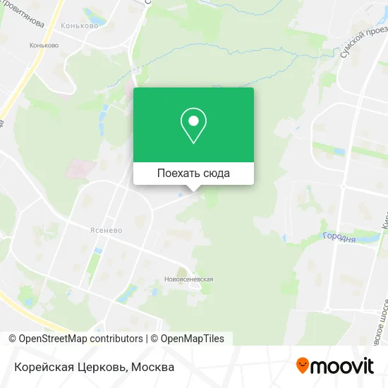 Карта Корейская Церковь