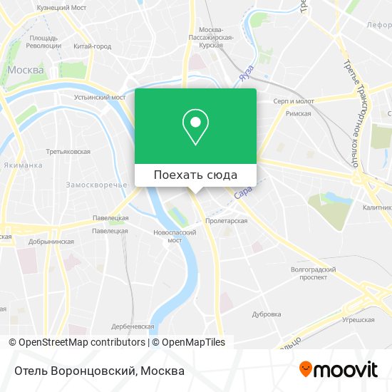 Карта Отель Воронцовский