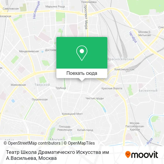 Карта Театр Школа Драматическго Искусства им А.Васильева