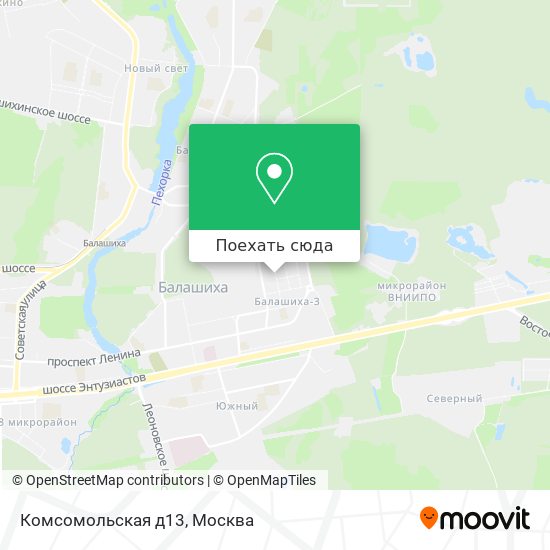 Карта Комсомольская д13