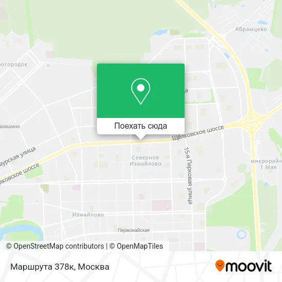 Карта Маршрута 378к