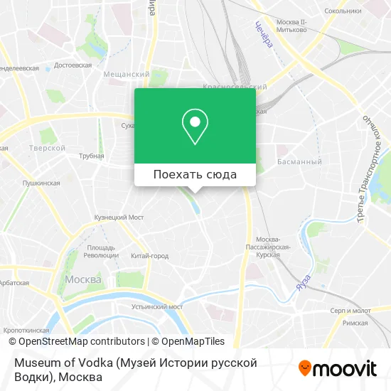 Карта Museum of Vodka (Музей Истории русской Водки)