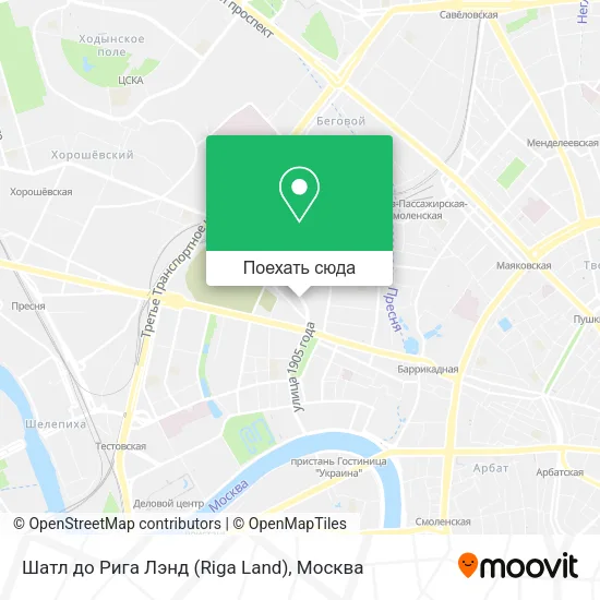 Карта Шaтл до Ригa Лэнд (Riga Land)