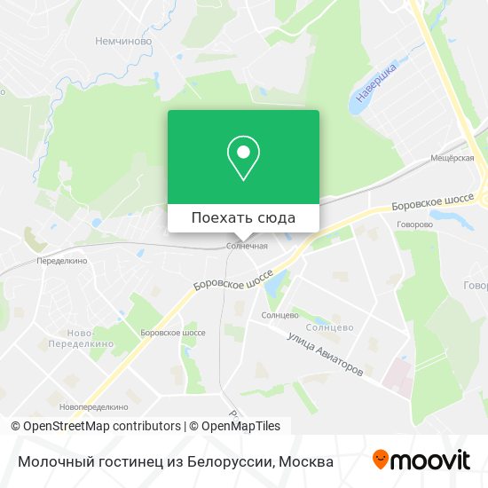 Карта Молочный гостинец из Белоруссии