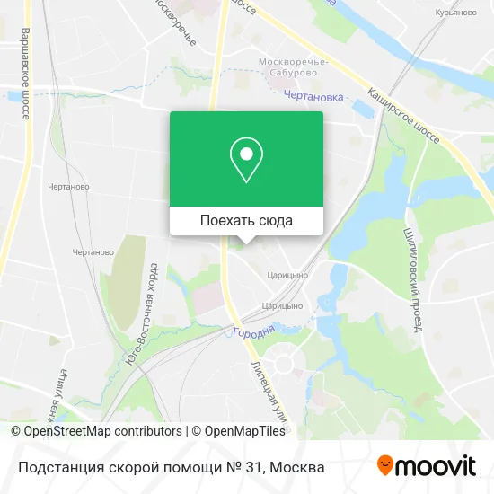 Карта Подстанция скорой помощи № 31
