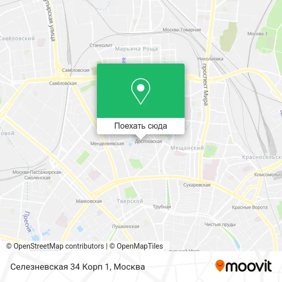 Карта Селезневская 34 Корп 1