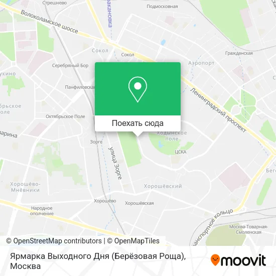 Карта Ярмарка Выходного Дня (Берёзовая Роща)