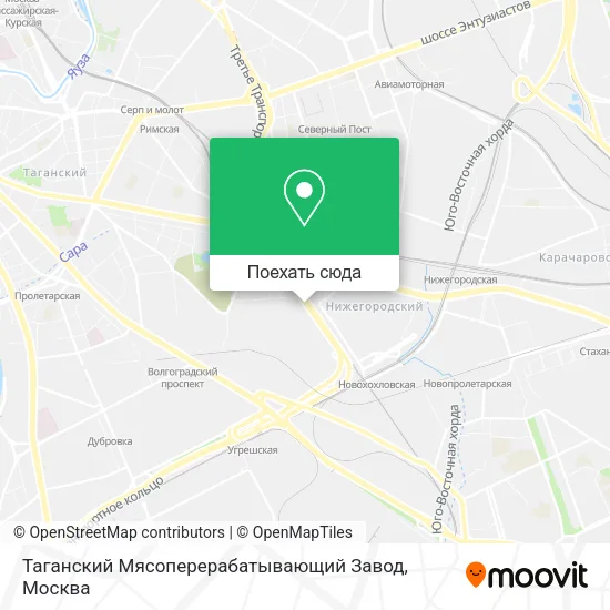 Карта Таганский Мясоперерабатывающий Завод