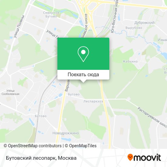 Карта Бутовский лесопарк