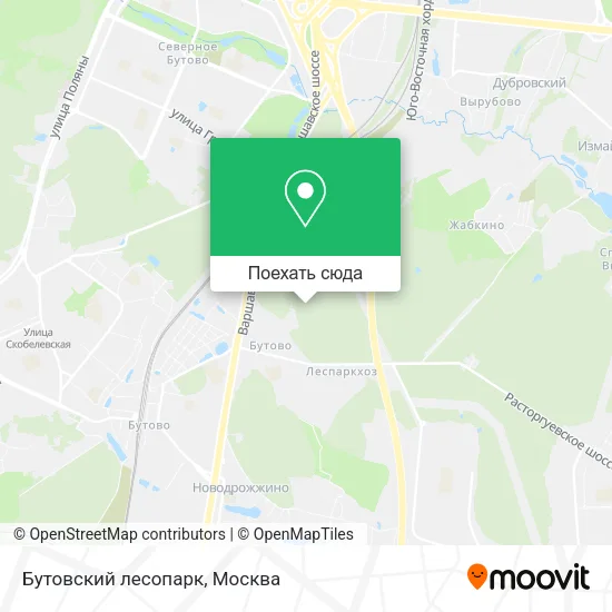 Карта Бутовский лесопарк
