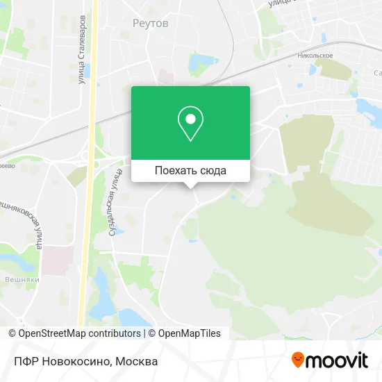 Карта ПФР Новокосино