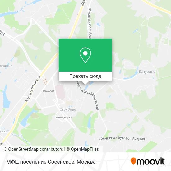 Карта МФЦ поселение Сосенское