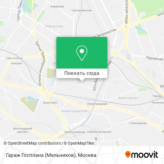 Карта Гараж Госплана (Мельников)