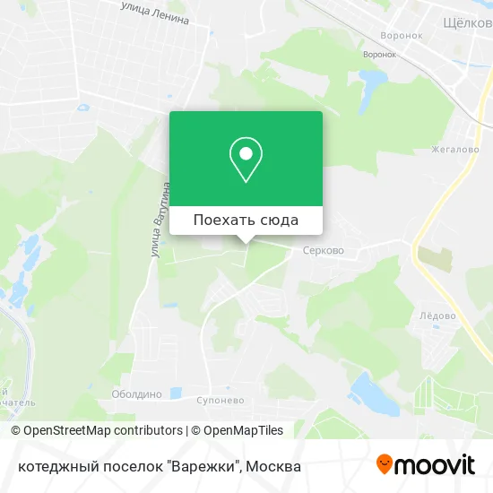 Карта котеджный поселок "Варежки"