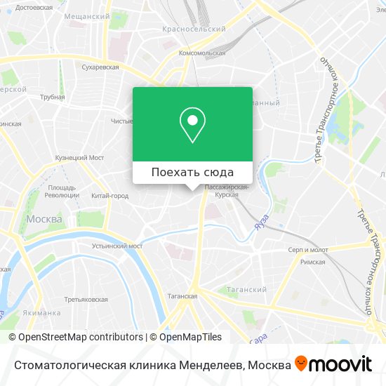 Карта Стоматологическая клиника Менделеев
