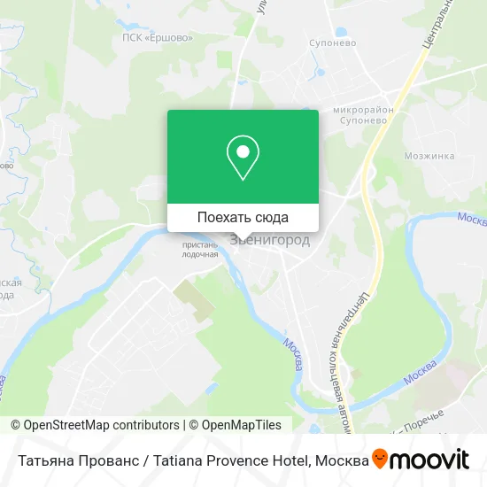 Карта Татьяна Прованс / Tatiana Provence Hotel