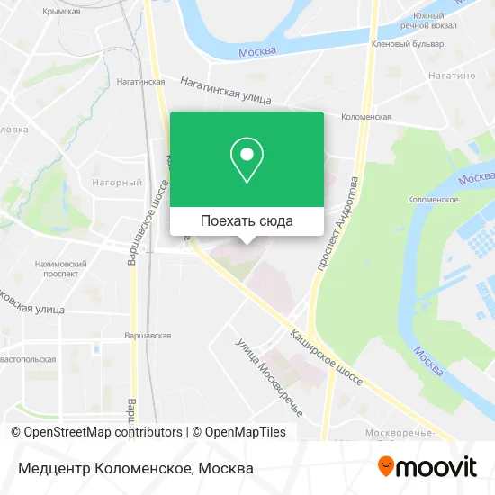 Карта Медцентр Коломенское