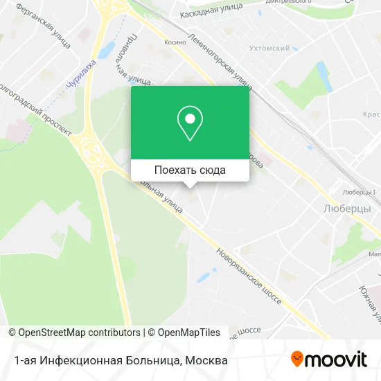 Карта 1-ая Инфекционная Больница