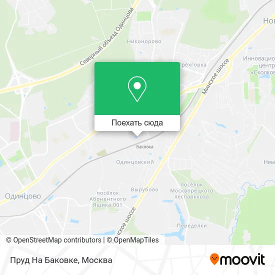Карта Пруд На Баковке