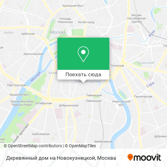 Карта Деревянный дом на Новокузнецкой