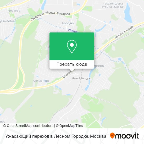 Карта Ужасающий переход в Лесном Городке