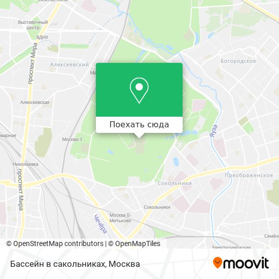 Карта Бассейн в сакольниках