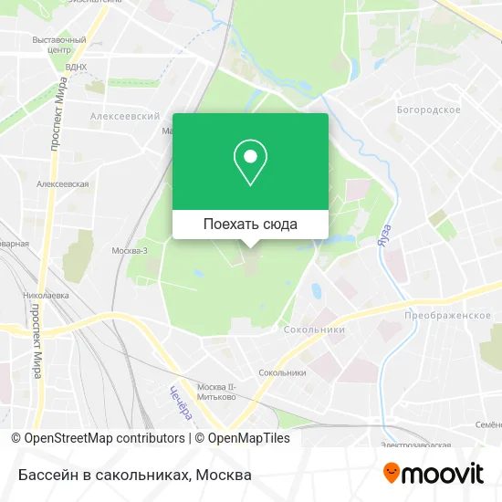Карта Бассейн в сакольниках