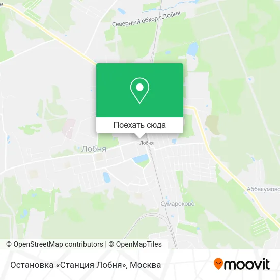 Карта Остановка «Станция Лобня»