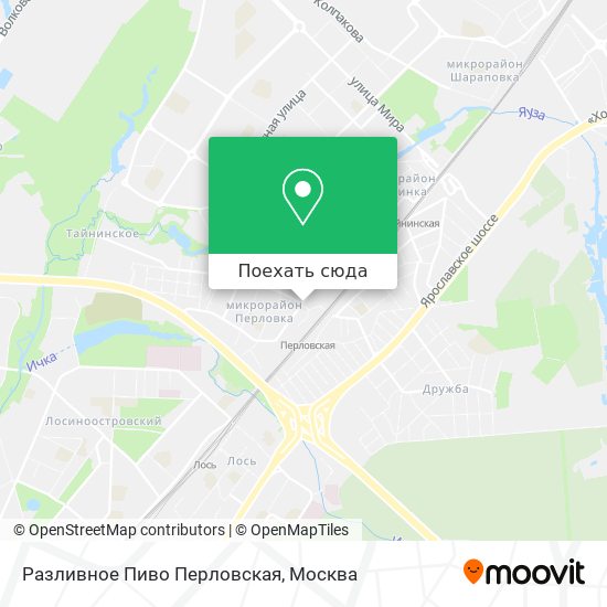 Карта Разливное Пиво Перловская