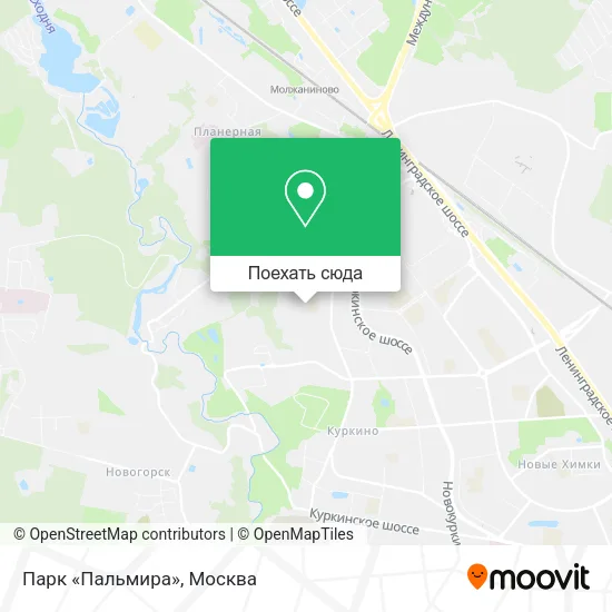 Карта Парк «Пальмира»