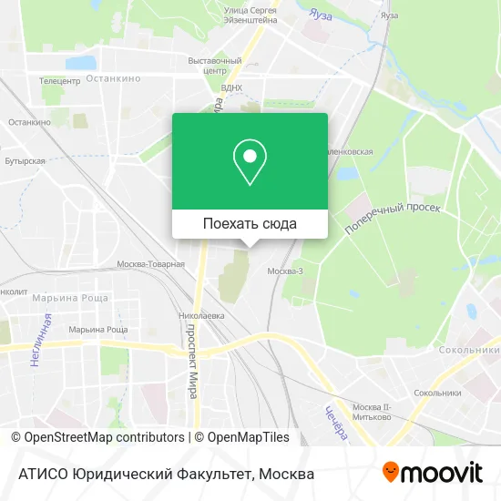 Карта АТИСО Юридический Факультет