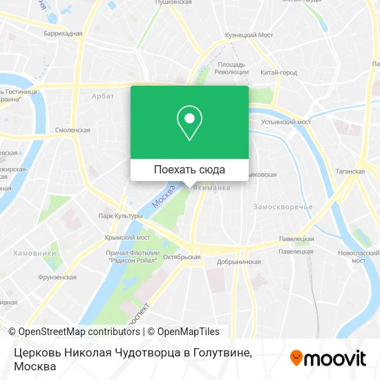 Карта Церковь Николая Чудотворца в Голутвине