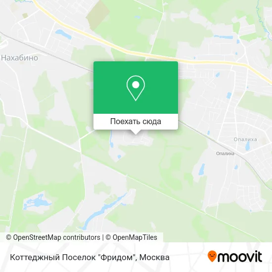 Карта Коттеджный Поселок "Фридом"