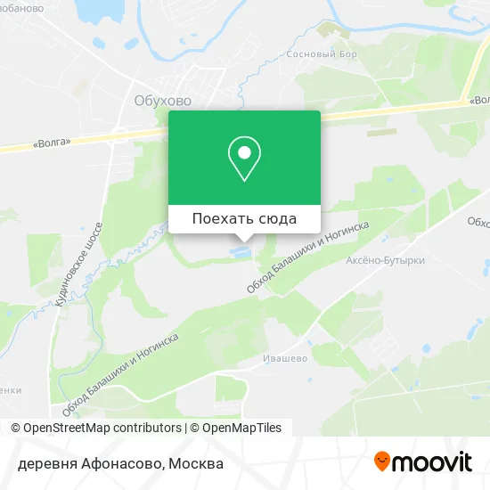 Карта деревня Афонасово