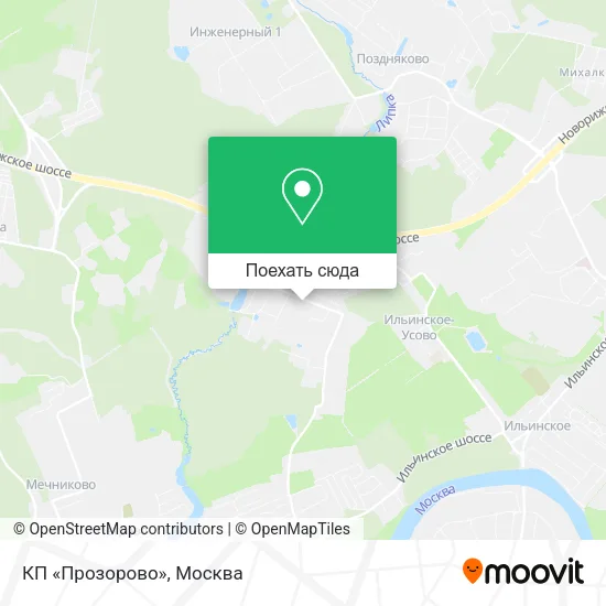Карта КП «Прозорово»