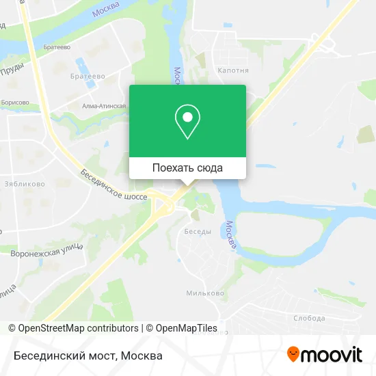 Карта Бесединский мост