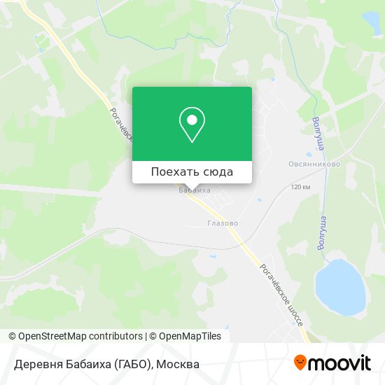 Карта Деревня Бабаиха (ГАБО)