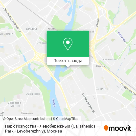 Карта Парк Искусства - Левобережный (Calisthenics Park - Levoberezhniy)