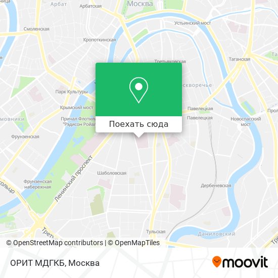 Карта ОРИТ МДГКБ