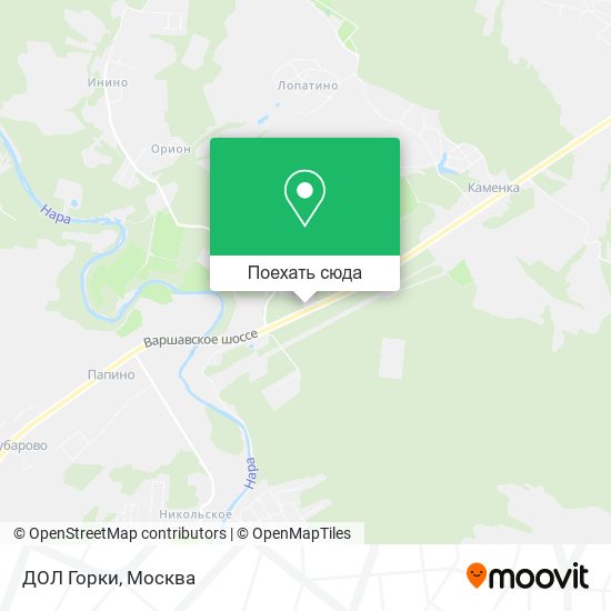 Карта ДОЛ Горки