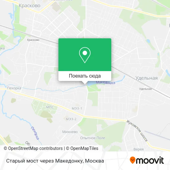 Карта Старый мост через Македонку