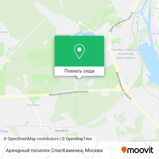 Карта Арендный поселок СпасКаменка
