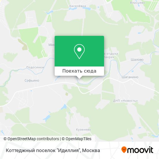 Карта Коттеджный поселок "Идиллия"