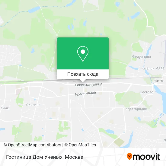 Карта Гостиница Дом Ученых