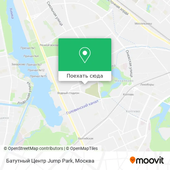 Карта Батутный Центр Jump Park