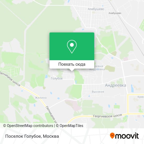 Карта Поселок Голубое