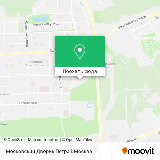 Карта Московский Дворик Петра i